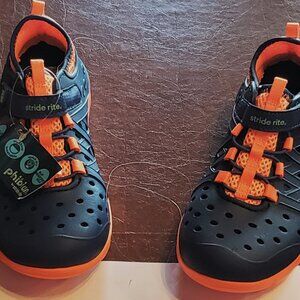 Size 12 - Stride Rite - Phibian - Navy & Orange - NWT